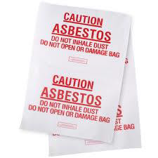 Asbestos waste warning labels